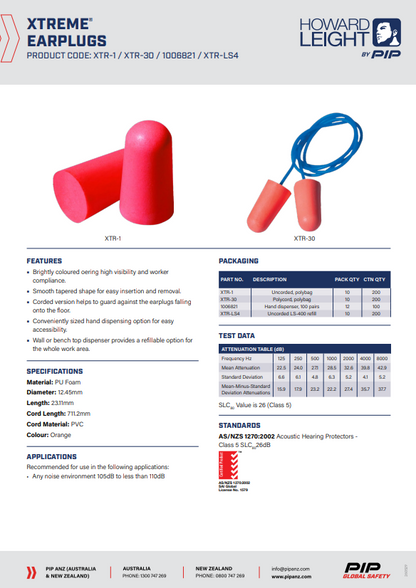 Howard Leight Uncorded Earplug Dispensers & Canisters