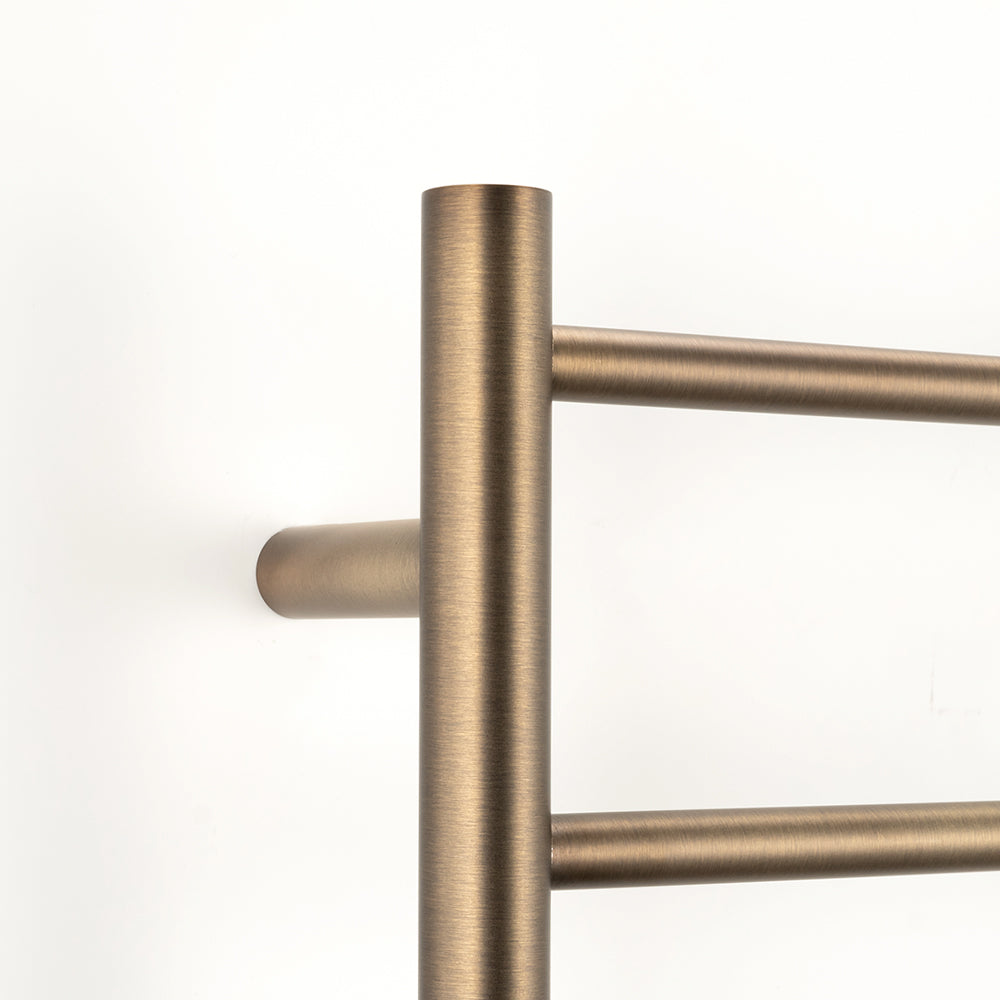 Radiant Heated Towel Rail (RTR01) 600mm x 800mm - 7 Round Bars - Multiple Colour Finishes