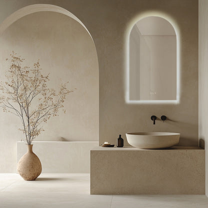 Euro Mirror Ark Arch Shaped MIrror - Frameless - Various Sizes