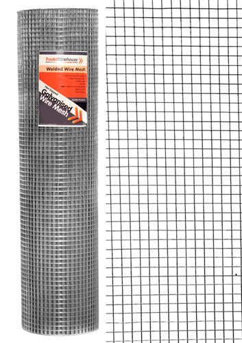 Aviary Wire Mesh Medium Duty 914mm X 30m Roll. 12.5mm squares 0.81mm wire gauge
