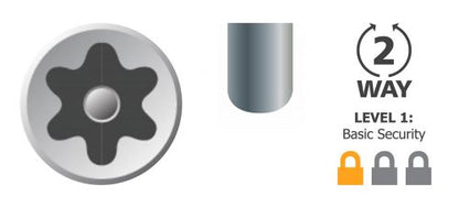 Resytork Countersunk 304 Stainless Steel Barrel Nuts Box of 100 - in Various Sizes