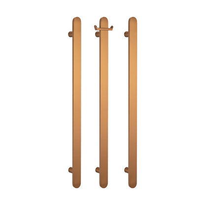 Radiant Vertical FLAT Bar Towel Rail - Multiple Bar and Hook Kits in Various Colours