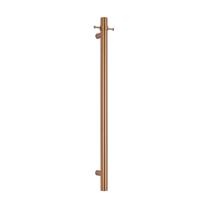 Radiant Vertical ROUND Bar Towel Rail - Multiple Bar and Hook Kits in Various Colours