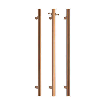 Radiant Vertical ROUND Bar Towel Rail - Multiple Bar and Hook Kits in Various Colours