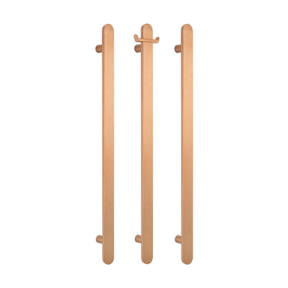 Radiant Vertical FLAT Bar Towel Rail - Multiple Bar and Hook Kits in Various Colours