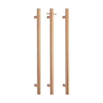 Radiant Vertical ROUND Bar Towel Rail - Multiple Bar and Hook Kits in Various Colours