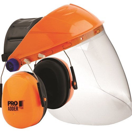 ProChoice® Assembled Browguard Clear Economy Visor Adder Earmuff BGVCEADD