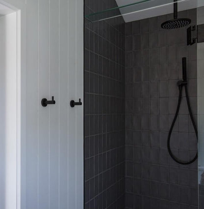 Meir Matte Black Square Hand Shower Single Function - replacement wand