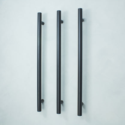 Radiant Single Vertical ROUND Bar NON-HEATED Towel Rail 950mm Tall - Various Colour Finishes