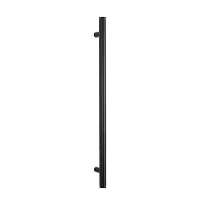 Radiant Round Bar Vertical Towel Rail - Matt Black