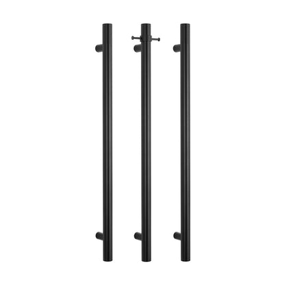 Radiant Vertical ROUND Bar Towel Rail - Multiple Bar and Hook Kits in Various Colours