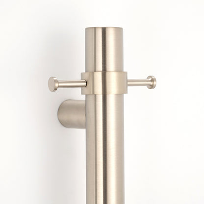 Radiant Vertical ROUND Bar Towel Rail - Multiple Bar and Hook Kits in Various Colours