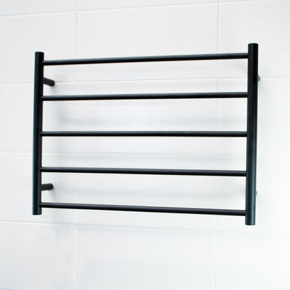 NON-Heated BLACK Towel Rail [BLTR03] 750 x 550mm