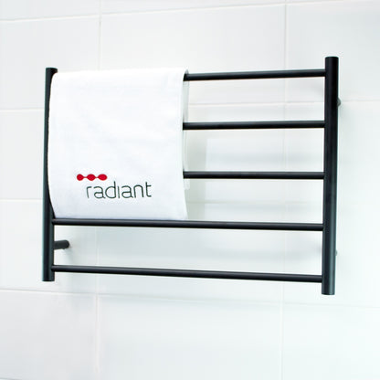 NON-Heated BLACK Towel Rail [BLTR03] 750 x 550mm