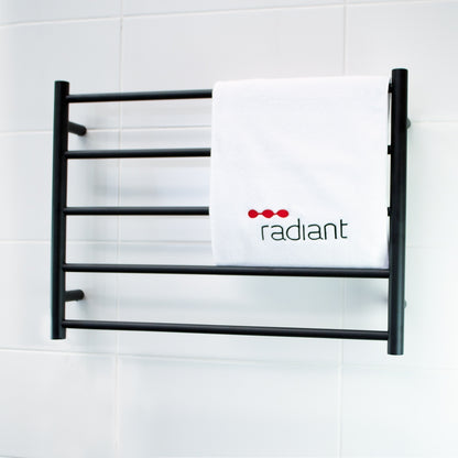 NON-Heated BLACK Towel Rail [BLTR03] 750 x 550mm