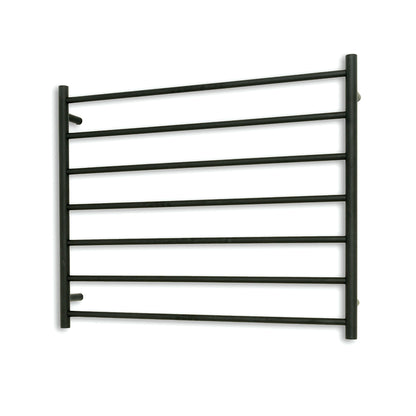 Radiant Heated Towel Rail (RTR08) 900mm x 750mm - 7 Round bars - Multiple Colour Finishes