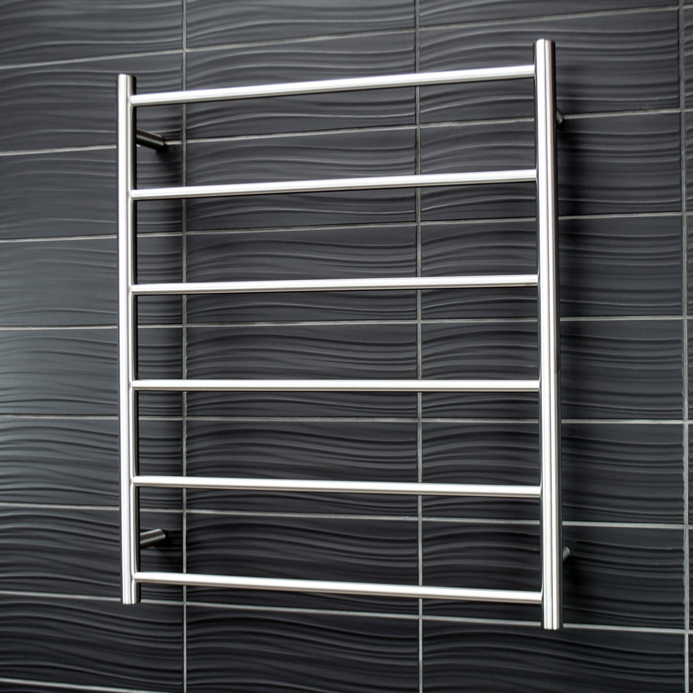 BRU-LTR01 BRUSHED SATIN 700 x 830mm Non Heated Towel Rail