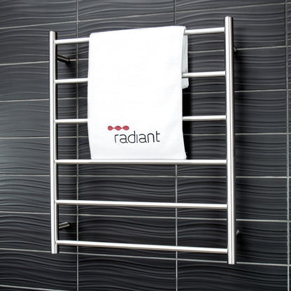 BRU-LTR01 BRUSHED SATIN 700 x 830mm Non Heated Towel Rail