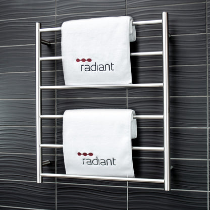 BRU-LTR01 BRUSHED SATIN 700 x 830mm Non Heated Towel Rail