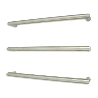 Radiant Single ROUND Bar Heated Towel Rail Kits (SBRTR) - Various Widths, Colour Finishes and Number of Bars Available
