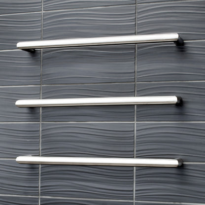 Radiant Single Round Bar NON-HEATED Towel Rails (NH-SBRTR) - Various Widths and Colour Finishes