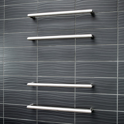 Radiant Single Round Bar NON-HEATED Towel Rails (NH-SBRTR) - Various Widths and Colour Finishes