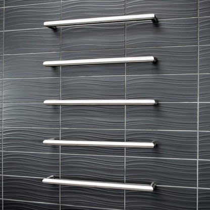 Radiant Single Round Bar NON-HEATED Towel Rails (NH-SBRTR) - Various Widths and Colour Finishes