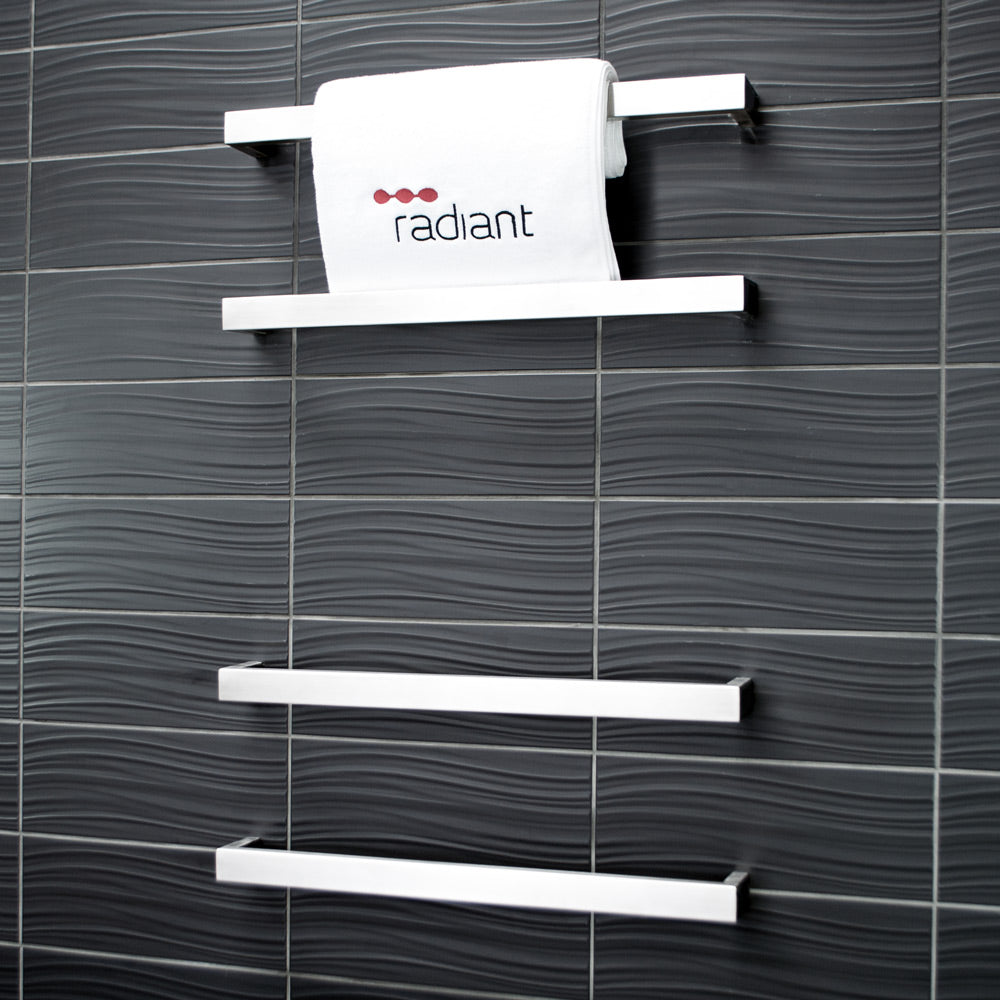 4 x Single Square Bar - Brushed Satin