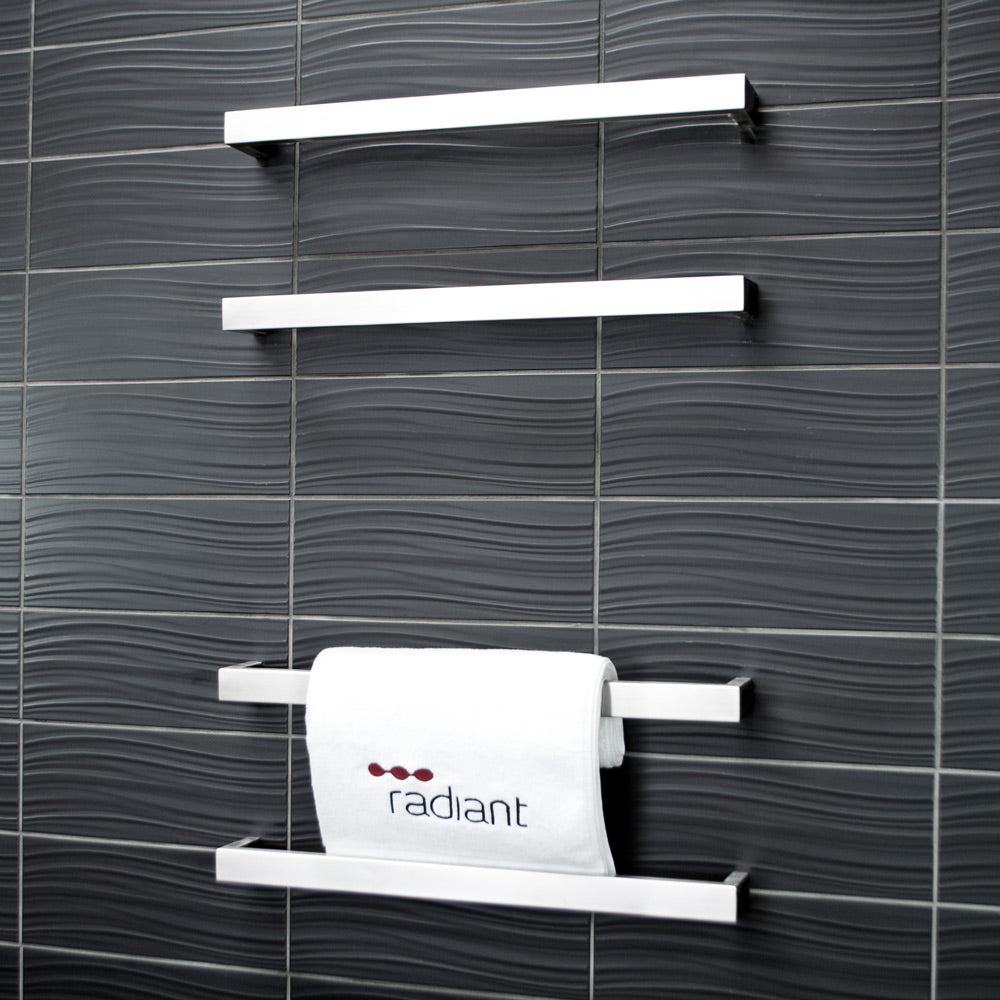 4 x Single Square Bar - Brushed Satin