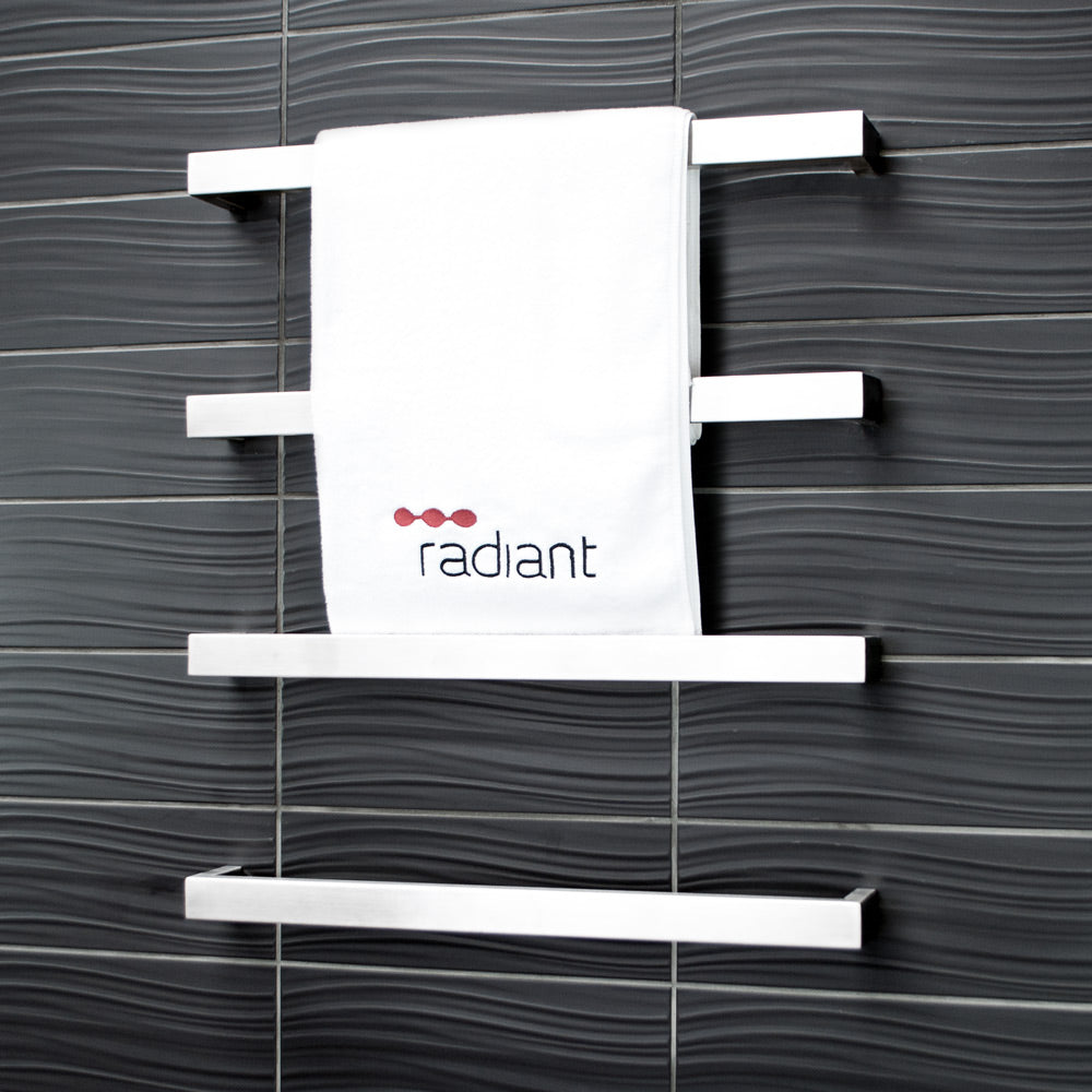 4 x Single Square Bar - Brushed Satin