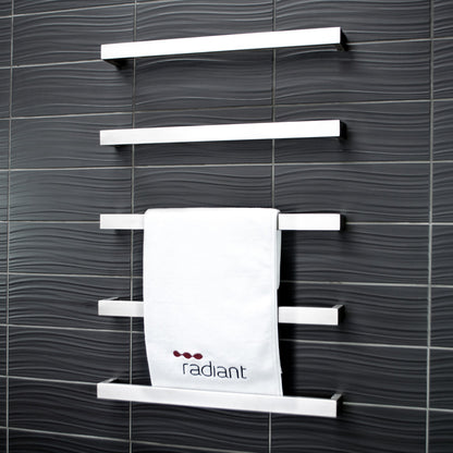 5 x Single Square Bar - Brushed Satin