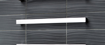Radiant Single SQUARE Bar NON-HEATED Towel Rail Kits (SBSTR) - Various Widths and Colour Finishes