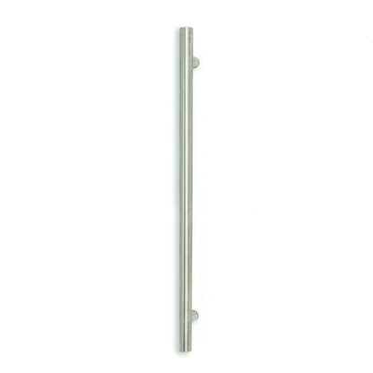 Radiant Round Bar Vertical Towel Rail - Brushed Satin