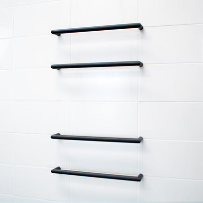 4 x Single Round Bar KIT - Matt Black - 500 x 90mm 12W per bar