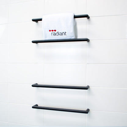 4 x Single Round Bar KIT - Matt Black - 500 x 90mm 12W per bar