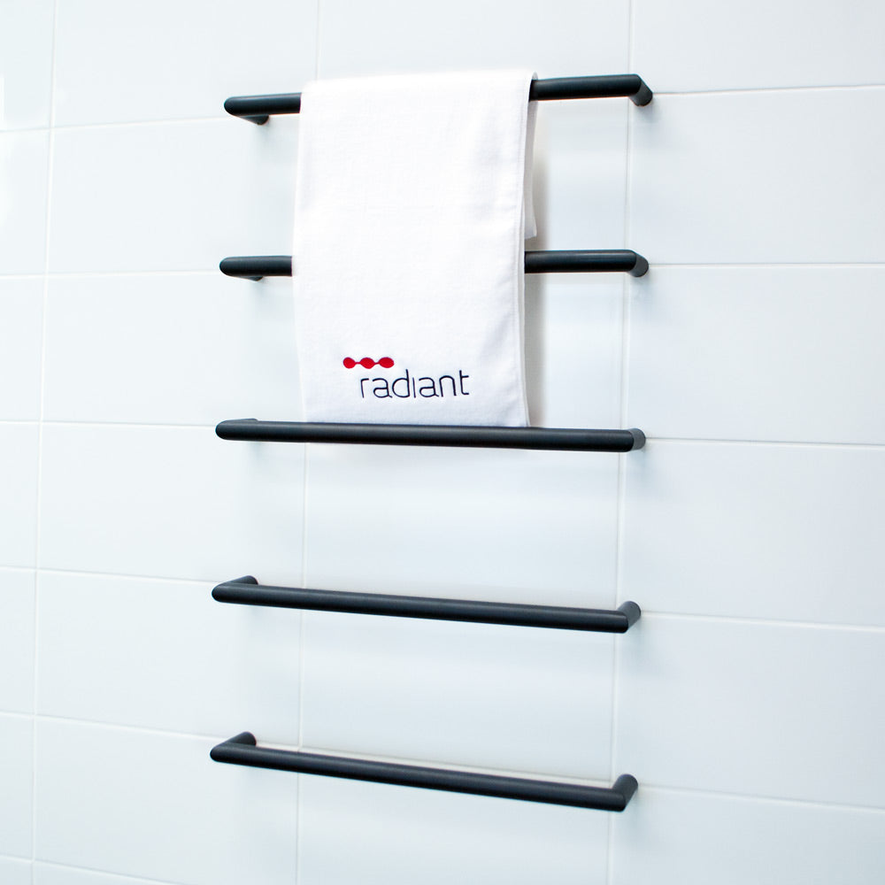 5 x Single Round Bar KIT - Matt Black - 500 x 90mm 12W per bar