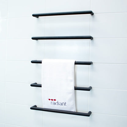 5 x Single Round Bar KIT - Matt Black - 500 x 90mm 12W per bar