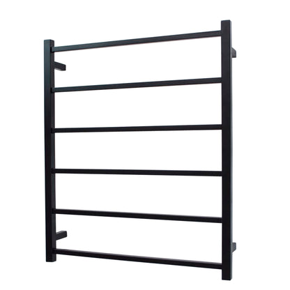 Radiant NON-Heated SQUARE Bar Towel Rails (SLTR01) 830mm Tall - Multiple Widths in Mirror Polished or Matt Black Finishes