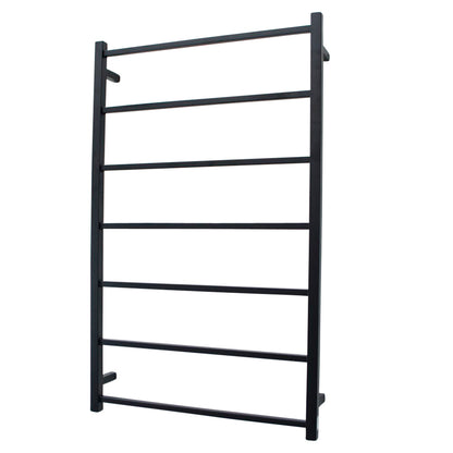 Radiant NON-Heated SQUARE Bar Towel Rails (SLTR02) 1130mm Tall - Multiple Widths in Mirror Polished or Matt Black Finishes