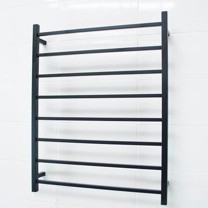 Heated Towel Rail BLACK Square Bar 800 x 1000mm