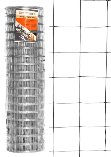 Flower Garden Budget Wire Mesh 914mm 50mm Squares 0.9mm wire gauge x 30m roll