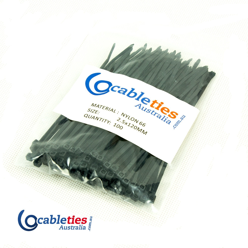 BLACK Nylon Cable Ties
