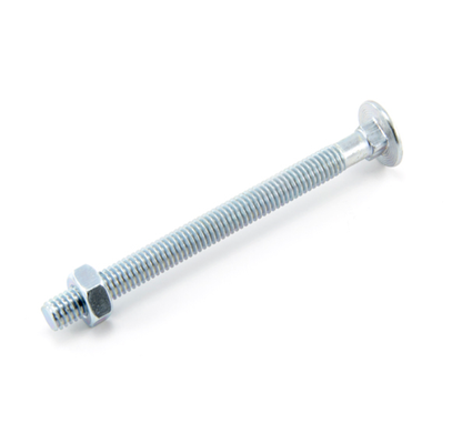 Cup Head Zinc Carriage Bolt and Nut Imperial Diameter x Length in Various Box Quantities