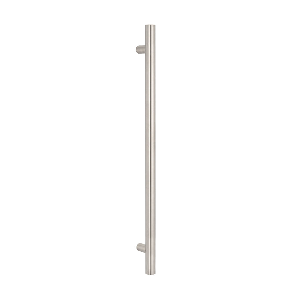Radiant Single Vertical Round Bar Heated Towel Rail 950mm Tall - Various Colour Finishes