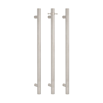 Radiant Vertical ROUND Bar Towel Rail - Multiple Bar and Hook Kits in Various Colours