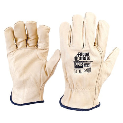 Pro Choice Riggamate Cowgrain Gloves - 6 Size Options
