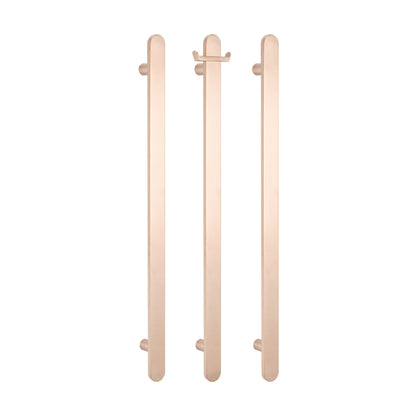 Radiant Vertical FLAT Bar Towel Rail - Multiple Bar and Hook Kits in Various Colours