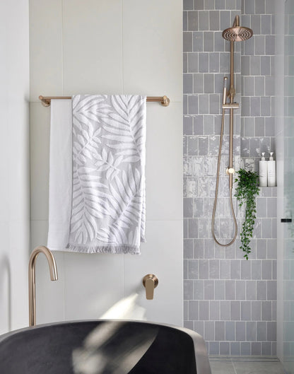 Meir Round Combination Shower Rail 200mm Rose + Single Function Hand Shower - Various Colour Finishes