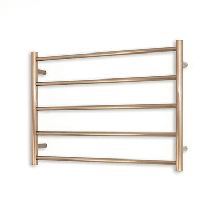 Radiant Heated Towel Rail (RTR03) 750mm x 550mm 5 Round bars - Multiple Colour Finishes