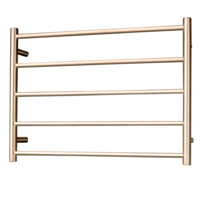 Radiant Heated Towel Rail (RTR03) 750mm x 550mm 5 Round bars - Multiple Colour Finishes